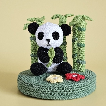 Panda Paul in the Bamboo Forest amigurumi pattern by SaphirhaseDesign