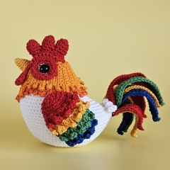 Johann the Fat Rooster  amigurumi pattern by SaphirhaseDesign