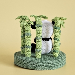 Panda Paul in the Bamboo Forest amigurumi pattern by SaphirhaseDesign